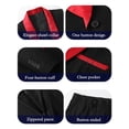 thumbnail image 2 of 4pcs Men Suit Tuxedo Vest Pants Bow Tie Shawl Collar Single Breasted One Button Flap Pockets for Wedding Party Groom Groomsmen Men Formal Attire, 2 of 7