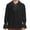 Black, variant on Caqnni Turn Button Male Vintage Court Shirt Stand Collar Hem Long Sleeve Puff Sleeve Shirt Blouse Open Slipper Prince's Shirt Role-Playing (Black,M)