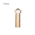 thumbnail image 4 of Injueey Boquilla de latón roscada M6 para impresora 3D, boquilla de rosca M6 de 0,4/0,6/0,8/1,0/1,2mm para extrusora de filamento Kits de mantenimiento de impresoras oro, 1.75 mm 0.4 mm, 4 of 6
