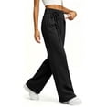 thumbnail image 6 of Smsaxvxz Wide Leg Sweatpants for Women Lightweight Breathable Outdoor Athletic Running Work Pants with Pockets Black M, 6 of 8