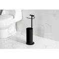 thumbnail image 2 of Kingston Brass Continental Freestanding Toilet Paper Holder with Roll Storage and Phone Stand Matte Black, 2 of 3