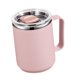 thumbnail image 5 of Taza de Café con Asa y Tapa Reutilizable de Acero Inoxidable a Prueba de Fugas Rosa Macarena, 5 of 8