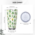 thumbnail image 4 of Picia Funny Toad Pattern 20 oz Tumbler Stainless Steel Vacuum Insulated Coffee Ice Cup Double Wall Travel Flask Dual Lid Water Bottle, Eco-friendly Car Cup-Without Straw, 4 of 8