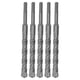 thumbnail image 1 of Brocas de impacto de 5 uds con punta de carburo, broca de martillo rotativo, brocas en espiral de 2 flautas para hormigón de ladrillo, 210mm, 1 of 8