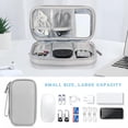 thumbnail image 6 of Travel Cable Organizer Bag Pouch Electronic Accessories Carry Case Portable Waterproof Double Layers All-in-One Storage for Cord, Charger, Phone, Earphone(Gray), 6 of 7
