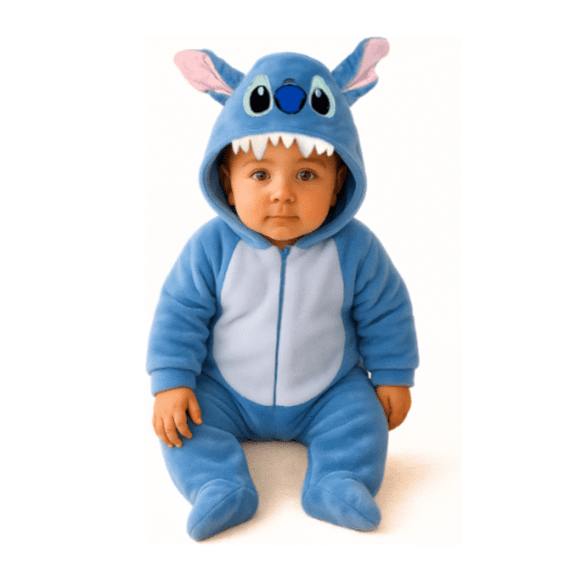 Mameluco Stitch De Tela Flanel Original 12 meses