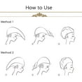 thumbnail image 5 of Turban pour Cheveux Serviette pour Cheveux Turban Ensemble de 2 Serviettes à Séchage Rapide, 5 of 5