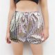 thumbnail image 2 of Odeerbi 3-12 Años Niños Niñas Lentejuelas Metálicas Sparkly Pantalones Cortos de Baile Sport Atletic Pantalones Cortos Etapa Rendimiento Trajes Verano Pantalones Color Sólido, 2 of 4