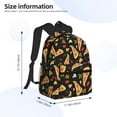Backpack For Women/Men Cute Pizza Cheese Pepper Lightweight Travel