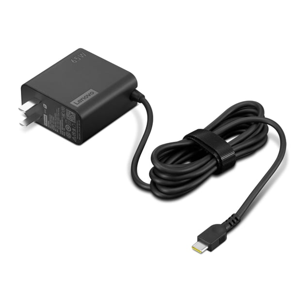 Cargador Lenovo USB-C 65W PD 3.0 con cable de 2 m negro