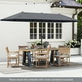 thumbnail image 2 of Gymax 13 FT Double-sided Patio Umbrella Outdoor Large Twin Size Umbrella Grey, 2 of 10