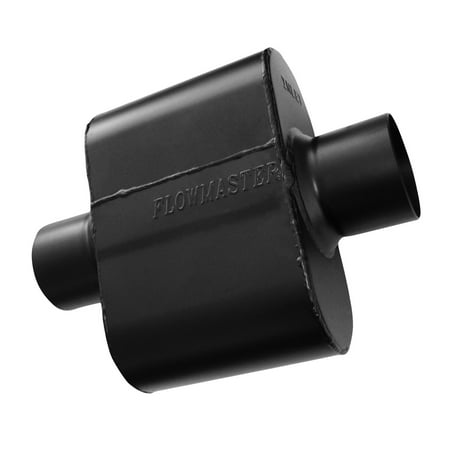 Flowmaster 842515 Super 10 Muffler 409S - 2.50 Center In / 2.50 Center Out - Aggressive (Best Flowmaster For Silverado)