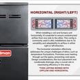 thumbnail image 5 of Goodman 80% 60000 BTU Single Stage Gas Furnace - 14" Width Upflow/Horizontal | 1200 CFM, R32, 9-Speed, HVAC Low-NOx Heater, 5 of 8