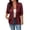 Red womens tops, variant on Women's Lightweight Blazer 3/4 Sleeve Jacket Coat Notch Lapel Button Open Front Casual Blazers with Pockets Red,XL