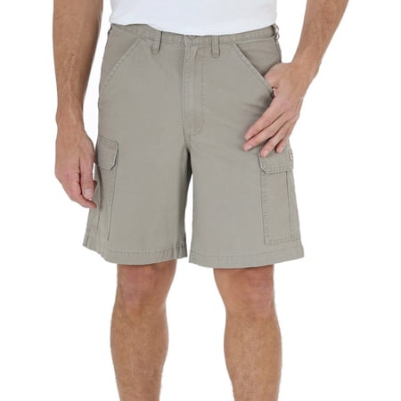 wrangler men's cargo shorts with elastic waist