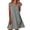 Gray, variant on Womens Gingham Swing Dress Sleeveless Round Neck Plaid Mini Dress Loose Fit Summer Casual