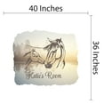 thumbnail image 4 of Personalized Animal Wall Decals for Kids Room - Baby Horse Cuddling Mother Horse Wall Sticker Decal With Easy Installation Instructions Custom Name Sticker - Size: 40 In x 36 In, 4 of 5