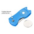 thumbnail image 4 of Uxcell Double Sided Retractable Dust Groove Cleaner with Divot Tool Golf Club Brush Blue, 4 of 6