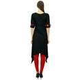 thumbnail image 4 of Phagun Angrakha Style Rayon Womens Tunic Kurta Pom-Pom Designer Kurti Top Indian Clothing, 4 of 7
