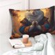 thumbnail image 4 of Fotbe Maple Leaf Meditating Squirrel Funda de Almohada Decorativa Estilo Occidental, Lujo en Algodón, Fundas para Almohadas King, Cojín Estampado para Decoración del Hogar-16"x24", 4 of 6