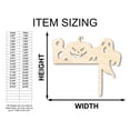 thumbnail image 2 of Unfinished Wood Boo Cornerpiece Shape - Craft - up to 36" 42" / 3/4", 2 of 5