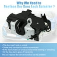 thumbnail image 3 of Unique Bargains Front Left Side Door Lock Actuator Motor for Ford F-150 2009-2014 9L3Z-5421813-A Black, Silver Tone, 3 of 7