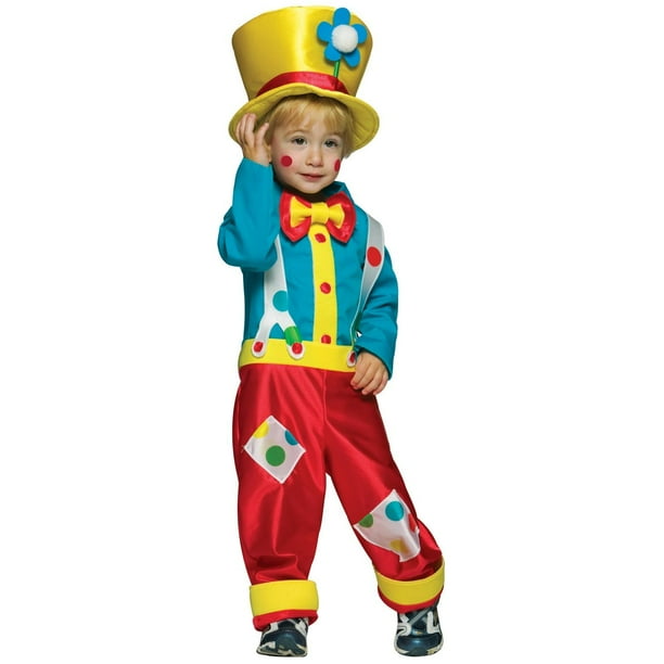 Clown Boy Child Halloween Costume, One Size, (3T-4T ...