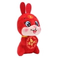 thumbnail image 4 of Precioso juguete de peluche de animal, conejito de peluche de Año Nuevo, conejito de peluche, juguete de conejito de Año Nuevo elaborado por expertos, 4 of 14