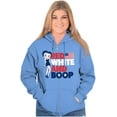 thumbnail image 5 of Betty Boop Red White Blue Patriotic Zip Hoodie Sweatshirt Women Brisco Brands 5X, 5 of 6