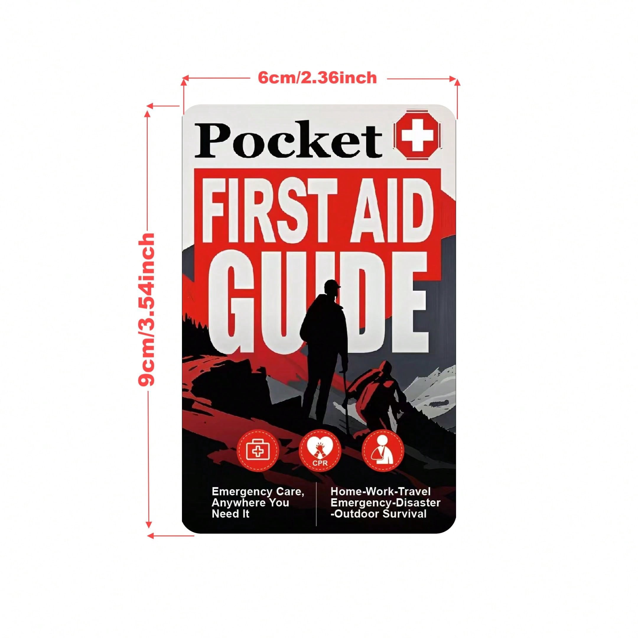 PMCAF EDC Survival Kit - Military Grade Emergency, First Aid, and Preparedness Pocket Guide Waterproof 2Pack