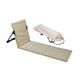 thumbnail image 1 of Silla de playa plegable, asiento de suelo portátil con bolsa de transporte, asiento bajo con respaldo para tomar el en el jardín o para viajes por Beige, 1 of 8