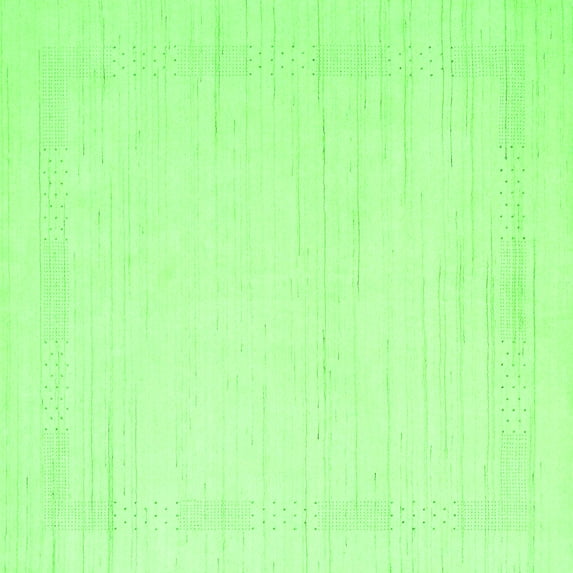 Ahgly Company Indoor Square Solid Green Modern Area Rugs, 8' Square