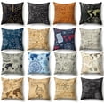 thumbnail image 2 of Square World MapPillowcase Cushion Throw Pillow Cover Printed Living Room Sofa Pillow Case 45*45cm, 2 of 9