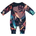 thumbnail image 2 of Demon Slayer Unisex Baby Boy Girl Rompers Long Sleeve Infant Jumpsuits Babies' Outfits Fall Winter Clothes 3-6M, 2 of 5