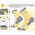 thumbnail image 4 of COOPLUS Womens Hiking Socks Moisture Wicking Cushion Outdoor Performance Trekking Athletic Crew Socks 6 Pairs, 4 of 6