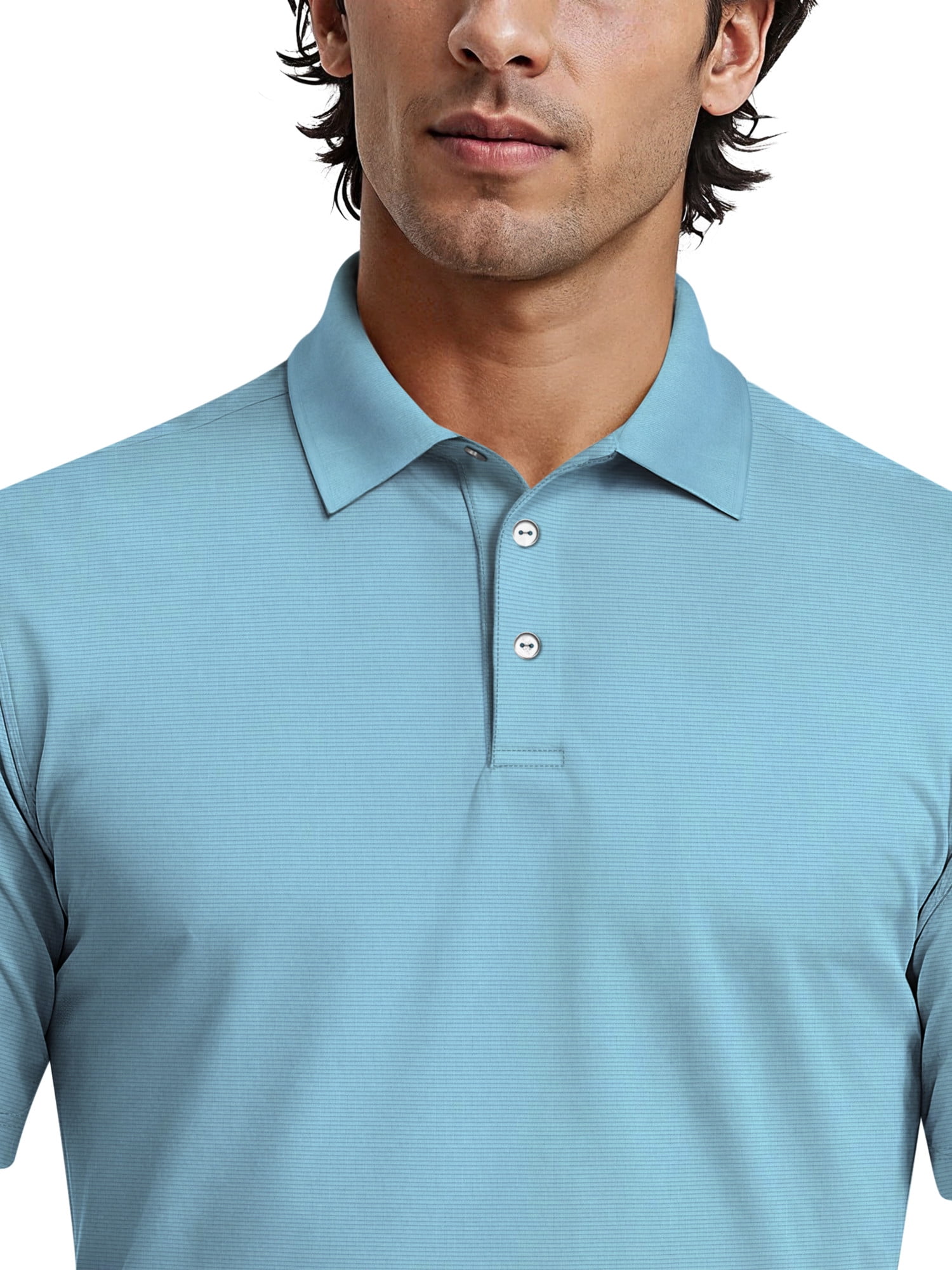 Ben Hogan Men's & Big Men's Performance Solid Polo Shirt with Short Sleeves, Sizes S-5XL