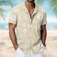 thumbnail image 3 of Iyufng Summer Shirts for Men Short Sleeve Hawaiian Shirts Printed Casual Beach Shirts, 3 of 8