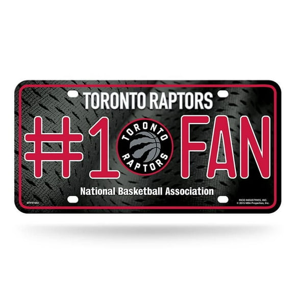 Plaque d’immatriculation des Raptors de Toronto de la NBA