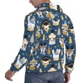 thumbnail image 6 of Uemuo Winter Animal Friends Pattern Men's Hoodie - Casual Pullover Hoodie with Kangaroo Pocket, Stylish Hooded Sweatshirt for Everyday Wear-4X-Large, 6 of 7