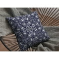 thumbnail image 3 of Navy Boho Indoor Outdoor Zippered Throw Pillow, 3 of 5