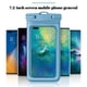 thumbnail image 5 of Bolsa impermeable para teléfono IPX8, ideal para playa y natación | Funda subacuática compatible con teléfonos de hasta 7.2" | Compatible con pantalla táctil y cordón para niños y adultos, 5 of 9