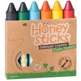 thumbnail image 1 of Crayons Honeysticks, tamaño gigante, cera de abeja 100% pura, 6 colores, paquete de 6, 1 of 6
