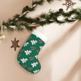 thumbnail image 7 of Salouo Gingerbread Snowman Cookies Print Christmas Stockings,Large Xmas Stocking Set of 1 Holiday and Farmhouse Stocking for Christmas Holiday Party Decoration(17.7*11 Inch), 7 of 7