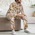 thumbnail image 7 of Sikiie Sunflowers And Butterflies Mens Pajama Set, Soft Warm Long Sleeve Sleepwear, Cozy Button-Down Pjs for Men-Medium, 7 of 7