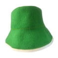 thumbnail image 3 of Gorro de sauna de fieltro, gorro de baño , portátil, diámetro de 29 cm, resistente al calor, accesorio de regalo, de sauna para ducha, baño de Verde, 3 of 8