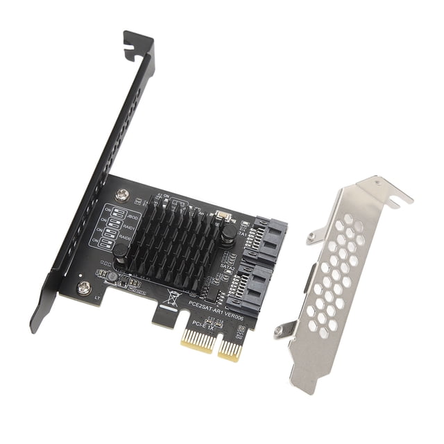 PCIE SATAIII Controller Card, 2 Ports Wide Compatibility High Speed PCIE To SATA3.0 Expansion Card For PC