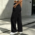 thumbnail image 6 of Women's cargo sweatpants elastic waist Womens Winter Casual Fashion Solid Color Multi Pocket Drawstring Elastic Waist Sweatpants Comfy Sweatpants for Women Gifts for Her, 6 of 7