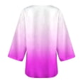 thumbnail image 4 of TKYCMSUAKI Plus Size Clearance 3/4 Sleeve Cardigan for Women Plus Size Open Front Kimono Tie Dye Chiffon Swimsuit Cover Up Tops, 4 of 4