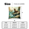 thumbnail image 5 of Sea Lion Decorative Pillows Covers with Unique Patterns for Bed, Home Decor - Set of 2 Pillow Inserts - Available in 16x16, 18x18, 20x20 Inches for Various Occasions, 5 of 6