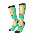 thumbnail image 2 of Bingfone Compression Socks For Women And Men Long Socks For Running Athletic Cycling Nurse-Sunflower Gnomes 3, 2 of 9